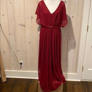 Ever pretty Burgundy bridesmaid dress